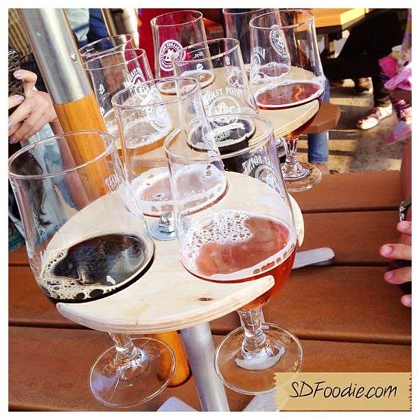 Flight paddles at Ballast Point