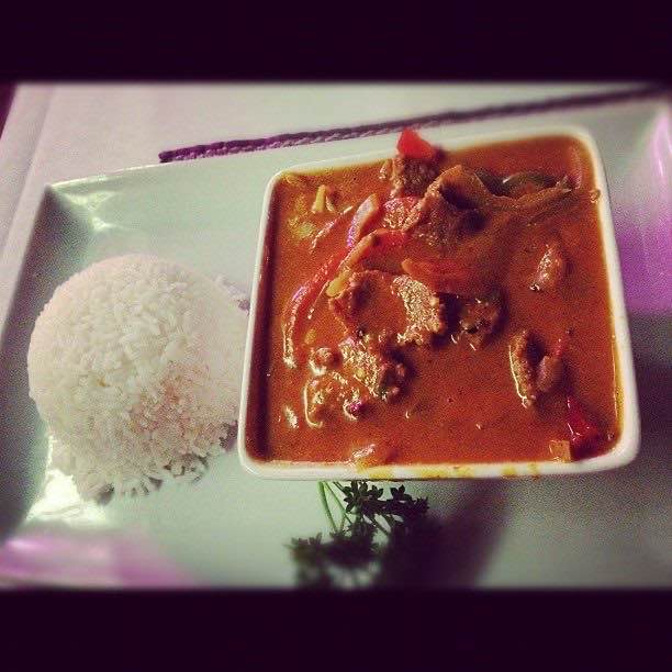 Panang curry and pad thai at Basil Thai Kitchen