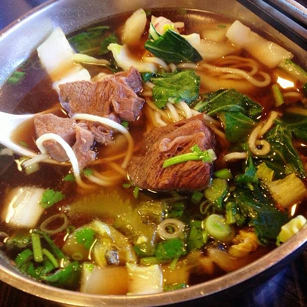 Taiwanese beef noodle soup photographed by Roger