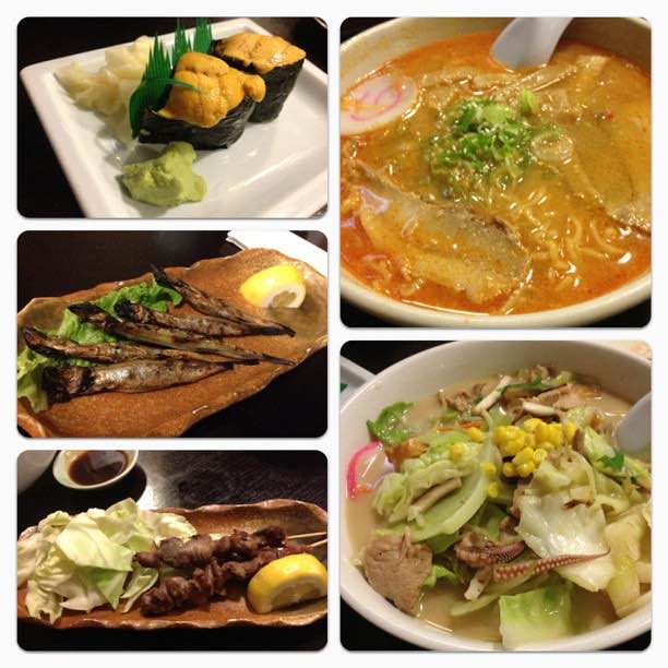 Yakitori, uni and two ramens in Chula Vista