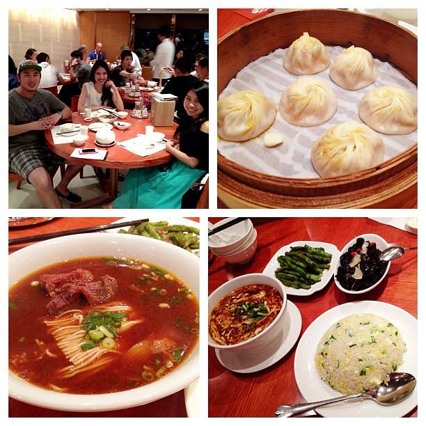 Xiaolongbao and noodles at Din Tai Fung
