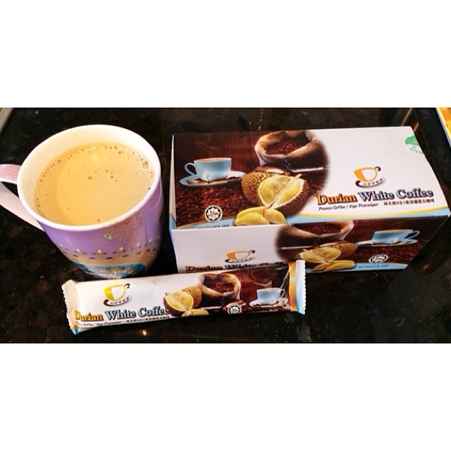 Durian instant coffee while the espresso machine was down