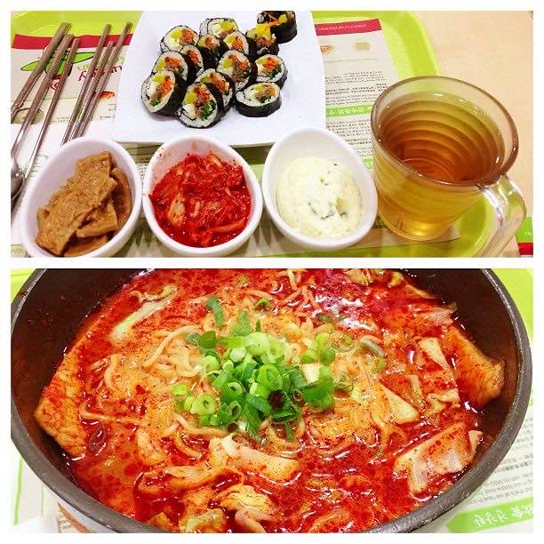 Sweat-inducing spicy ramen at Hungry Korean