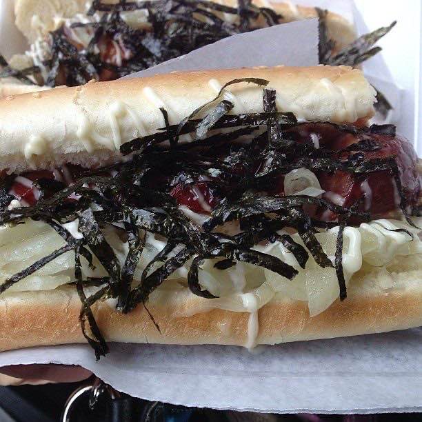 A spicy cheese terimayo at Japadog