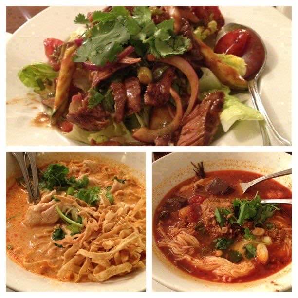 Khao soi and yum nuea in Las Vegas