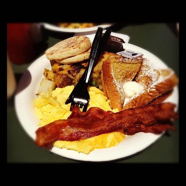 A big breakfast by the pier in Pacific Beach