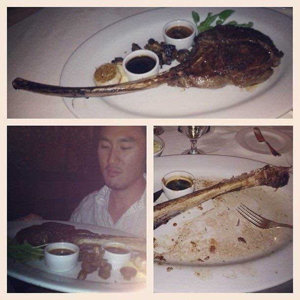 A 40-something-ounce ribeye at Pechanga