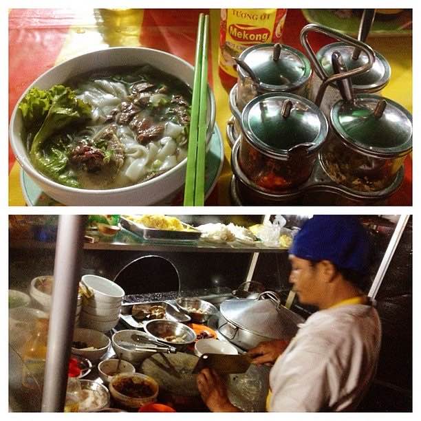 Roadside noodles in Phnom Penh