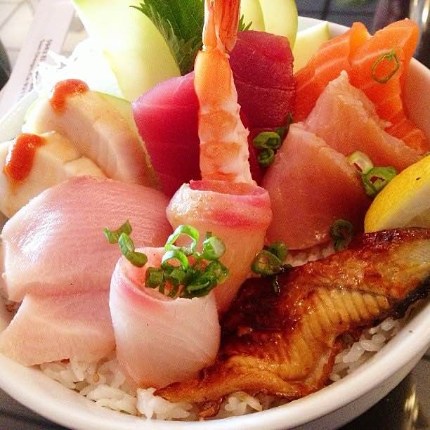 Chirashi bowl at RB Sushi