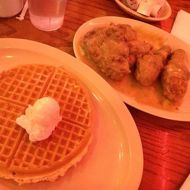 Chicken and waffles at Roscoe’s