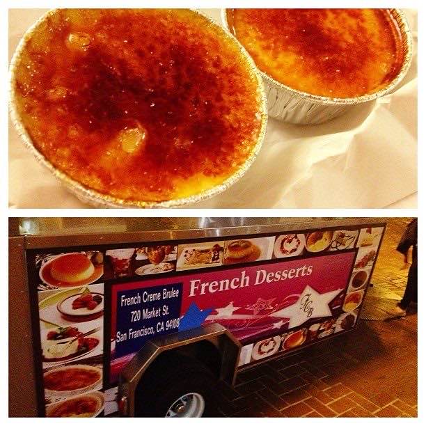 Crème brûlée from a Market Street cart