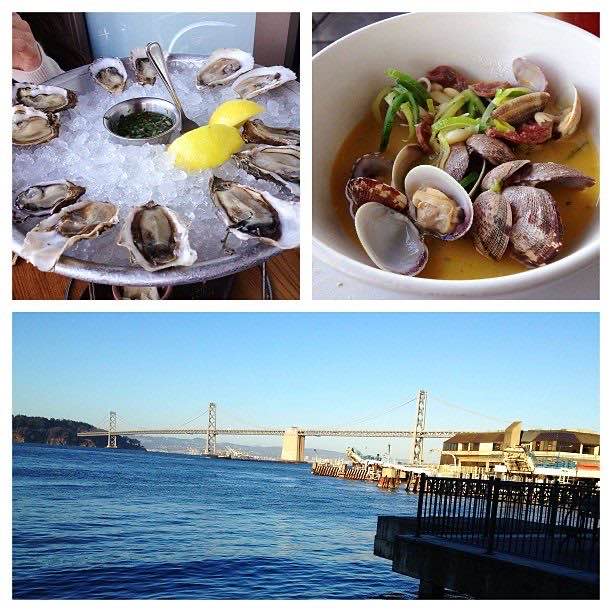 Oysters and steamers on the Embarcadero