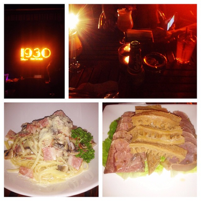 Food and drinks on a first night in Shanghai