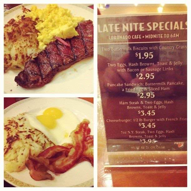 The $3.95 late-night steak and eggs at South Point