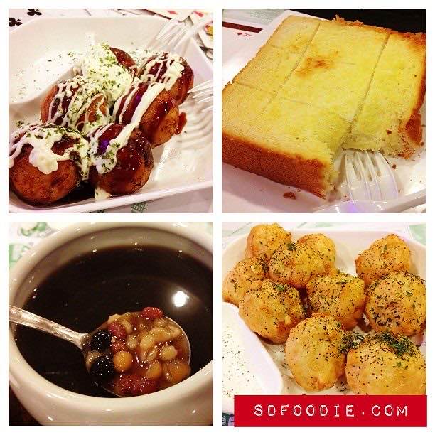Brick toast and sweet soups at Tea Station