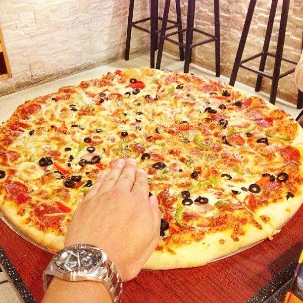 A 24-inch pie at Tectonic Pizza