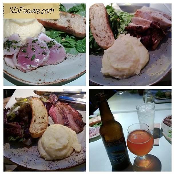 Albacore, steak and BBQ chicken at Tender Greens