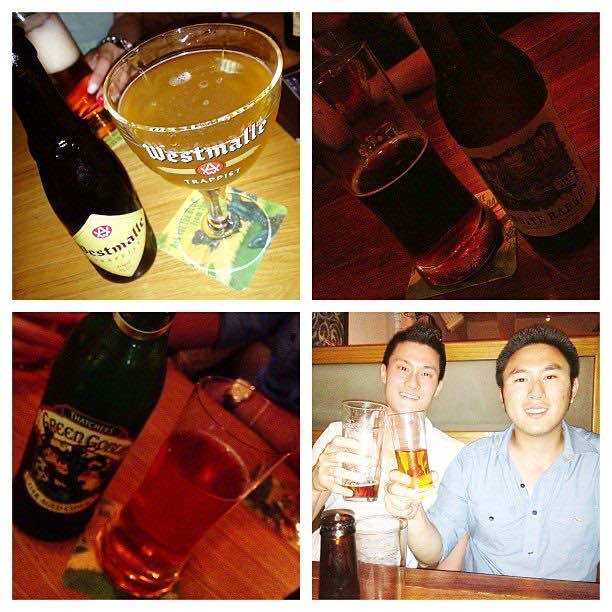 Belgian beers and cider at The Globe