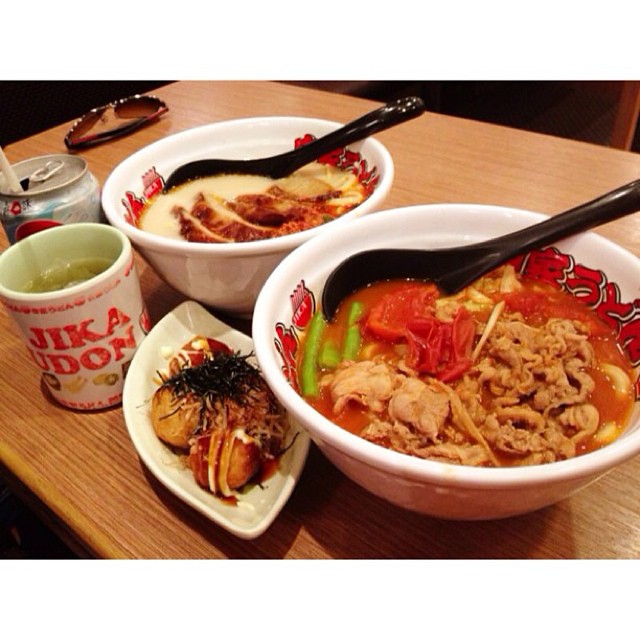 An udon lunch in Hong Kong