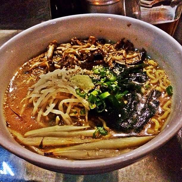 Vegetarian ramen at Underbelly