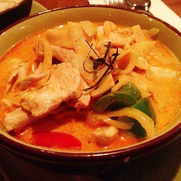 Panang curry at a Laotian spot in Victoria