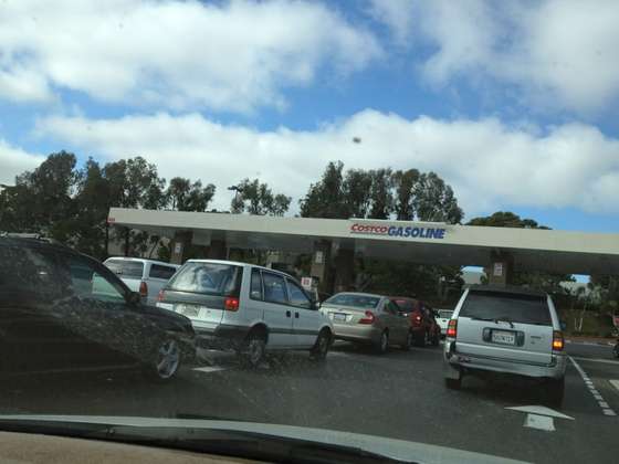 Always a long line! — Costco Wholesale photograph by Roger Ma