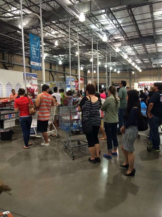 SoCal rush hour exists inside Costco as well... — Costco Wholesale photograph by Roger Ma