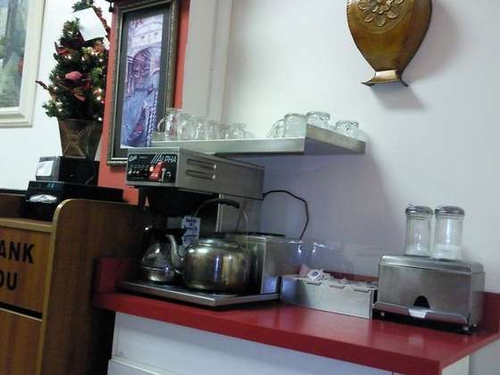 The free tea section ;P — Sultan Shawarma photograph by Roger Ma