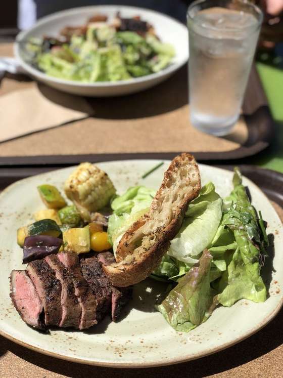 Backyard skirt steak — Tender Greens photograph by Roger Ma