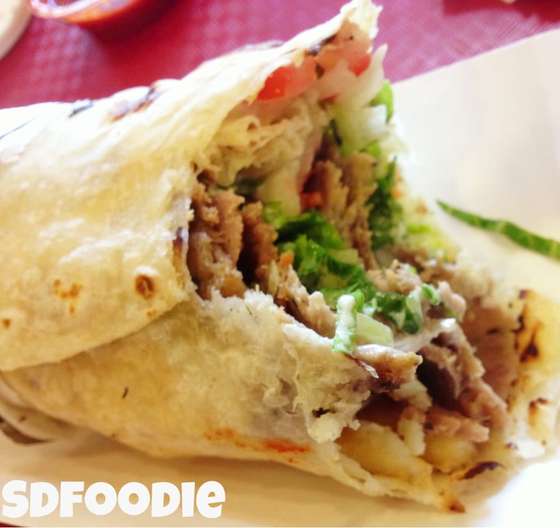 Lamb doner with fries! — The Kebab Shop photograph by Roger Ma