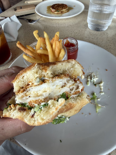 Fish sandwich with french fries — Waverly photograph by Roger Ma