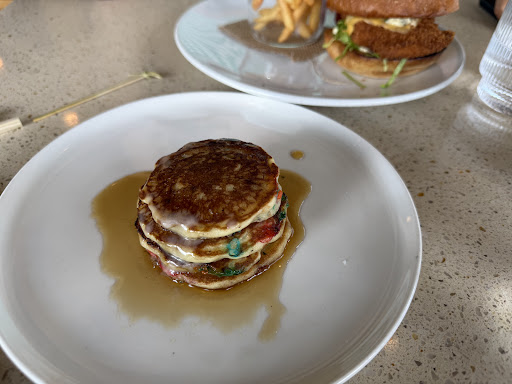 Funfetti pancakes with maple syrup — Waverly photograph by Roger Ma