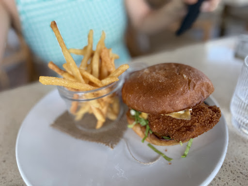 Fried chicken sandwich and fries — Waverly photograph by Roger Ma